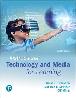 Instructional Technology And Media For Learning Smaldino Sharon Lowther Deborah Mims Clif Russell James 9780134287485 Books