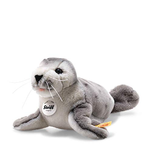Steiff 63688 Original Plüschtier Seerobbe National Geographic Sheila Baby Robbe, Kuscheltier ca. 23 cm, Markenplüsch…