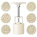 Cookie Stamp Moon Cake Mold Chinese Mid Autumn Festival Cake Press Polvoron Cutter with 50g 6 Stamps DIY Decoration