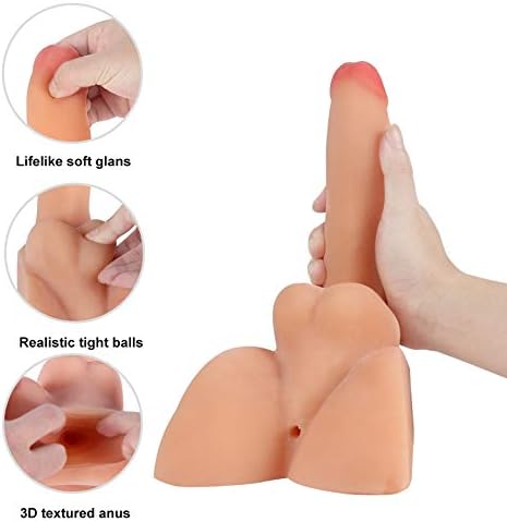Realistic Ď-Dîld`ɔ Suction Cup Handfree Play for Women Men Soft