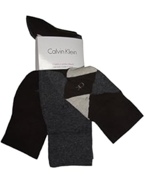 Men's Calvin Klein 3 Pack of Socks Brown Argyle/Grey/Brown