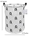 CLOCOR Large Storage Basket,Canvas Fabric Waterproof Storage Bin Collapsible Laundry Hamper for Home,Kids,Toy Organizer (Bear)