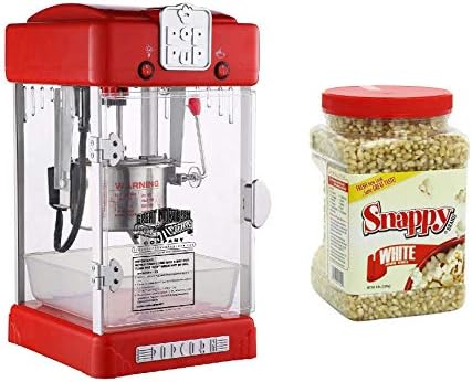 6074 Great Northern Popcorn Machine, 2.5oz With 4 Pounds Snappy White Popcorn