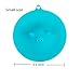 ME.FAN Silicone Cooking Pig Food Storage Suction Lids - Silicone Bowl Covers 3 Set Blue