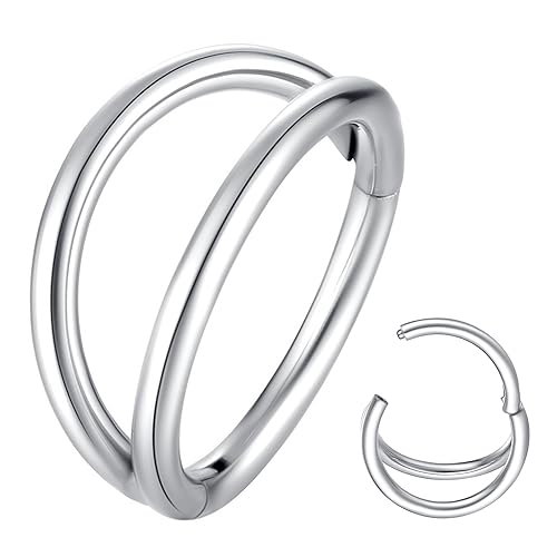 Double Hoop Nose Ring ORANGELOVE