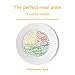 j&m Healthy Eating Plate | Beautifully Designed Portion Control & Food Ideas for Sustainable Weight Loss | 10 inches - Easily Follow a Balanced Diet
