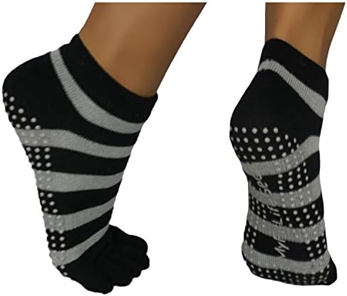 Yoga Socks by MyFitLifeGear | Non Slip Skid with Grips for Pilates Barre Bikram for Women