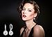 Jane Stone Sterling Silver Earrings Cubic Zirconia Halo Earrings Leverback Earrings Round Rhinestone Dangle Earrings Wedding Jewelry for Women Bridal
