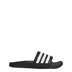 adidas Unisex Adilette Comfort Slides Sandal, Core