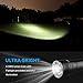 Semlos Super Bright Led Flashlight, High Lumens 12xLEDs 4 Modes Torch with Power dispaly Function and 4 Rechargeable Lithium Batteries