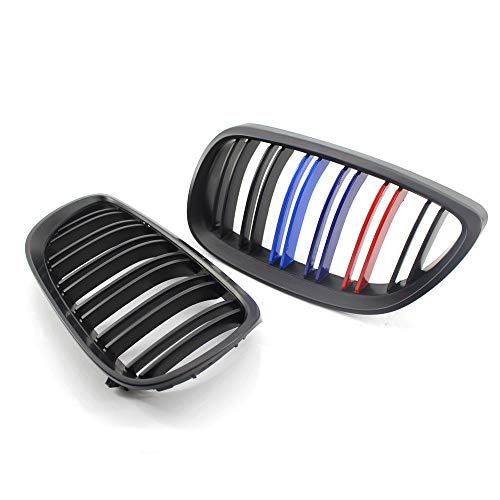 FidgetGear Double line M Kidney Grill Grille for BMW E92 E93 3 Series Coupe Cabriolet 06-10
