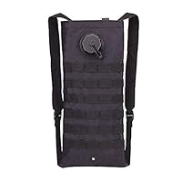 Centeraly Water Bag Hangable Outdoor Hiking Molle with Bladder Waterproof Stable(Black)