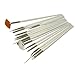 GREEN FABWOOD 15pcs Nail Art Painting Pen Brush