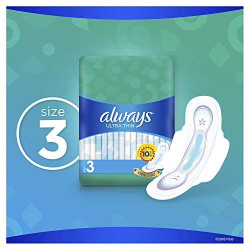image for Always Ultra Thin Feminine Pads for Women, Size 3, Extra Long, Super A
