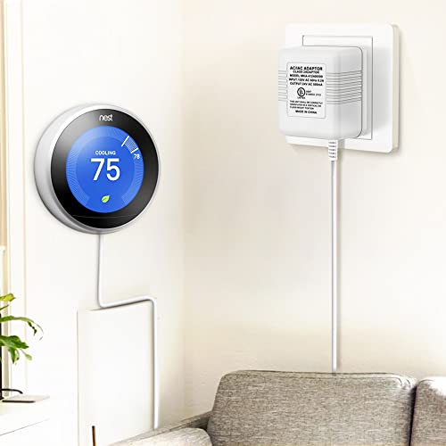 C Wire Adapter for Smart Thermostat, 24V Transformer Power Supply for