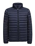 ZSHOW Men's Ultra Light Packable Down Puffer Jacket(Navy,Small)