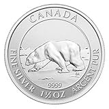 2013 Canada Polar Bear $8 1.5 Oz .9999 Silver Coin. First 1.5oz Issued