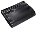 WODISON PU Leather Travel Hanging Jewelry Organizer Roll Up Bag Earring Case Holder Black