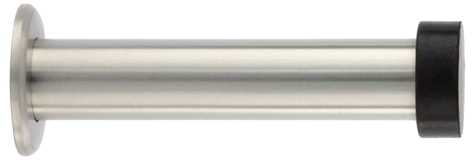 EVI Herrajes | Wall Mounted Door Stop | 90mm | Screw Installation | Screw and Plug Included | Mod. 128-CT