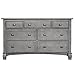 Evolur Cheyenne Double Dresser, Stormy Grey