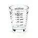Small Measure Multi-Purpose Liquid and Dry Measuring Shot Glass, Heavy Glass, 26-Incremental Measurements，Wine Measuring,Measures 1oz, 6 Tsp, 2 Tbs, 30ml (2pcs)