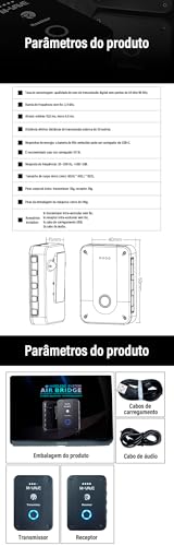M-VAVE VEDO Receptor WP-9 para Monitor de Ouvido Sem Fio 2.4G Recarregável, Função Mudo, Suporte a Volume, Estéreo/Mono, Apenas 1 Unidade do Receptor (Não Inclui Transmissor), Latência Ultrabaixa