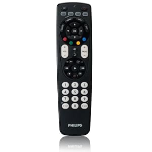 Philips SRP 4004 4-in-1 Universal-Fernbedienung inkl. Hintergrundbeleuchtung schwarz