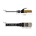 BUSOHE Cat 8 Ethernet Cable 10 FT 2-Pack, 40Gbps 2000MHz Cat8 High Speed Flat Internet Network Patch Cord, SFTP Shielded LAN Wire with Gold Plated RJ45 Connector for Outdoor Indoor - 10FT Black