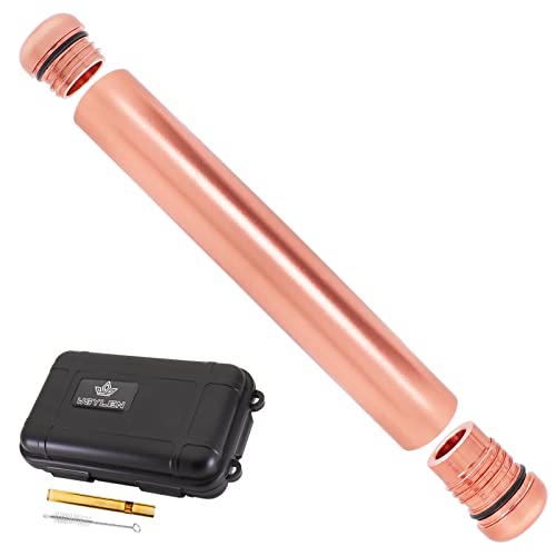 WSYLEN Mini 4.5 Inch Metal Doob Tube Holder Container,Doobie Holder