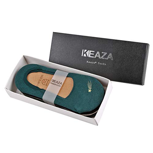 KEAZA Women Candy Cotton Socks No Show Liner Boot Sock 5-pack (WY07C2)