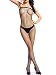 Amoretu Industrial Net Crotchless Bodystocking Plus Size Lingerie for Women