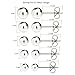 JewelrieShop Ball Earrings 316L Surgical Steel Earrings Round Ball Stud Earrings Set for Women