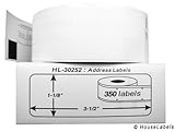 42 Rolls; 350 Labels per Roll of DYMO-Compatible 30252 Address Labels (1-1/8