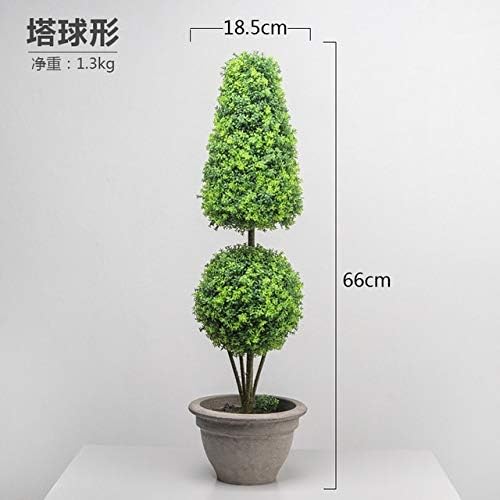 Nordic Ins Fake Green Plant Round Potted Home Indoor Living Room