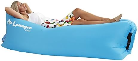 Air Lounger with bag, pockets &amp; anchor parachute material made with heavy duty 210D waterproof PARACHUTE material blow up couch / sofa Suitable for up to 2 person (400lbs)