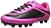 Vizari USA Boys Girls Soccer Cleats | Youth Firm Ground Athletic Outdoor Football Shoes for Toddler, Little Kid, Big Kid | Lightweight & Durable Pink/Black