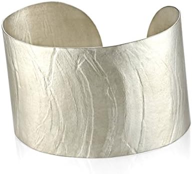 Wafer Cuff in Sterling Silver (white)
