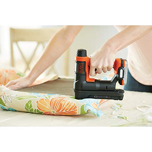 Black+Decker BDCT12S1-QW Tacker, kabellos, Ladegerät mit 80 Heftklammern – 1840 Klammern in 1 Akku – 1 Akku – 100… – Bild 4