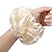 REECHO Thick 2PCS Updo Messy Hair Bun Curly Wavy Ponytail Extensions Hairpieces Hair Scrunchies for Women Girls Color White Blonde