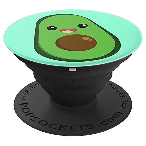 Avocado Pop Socket Cute Kawaii Style Avacoda Love Mint Green - PopSockets Grip and Stand for Phones and Tablets