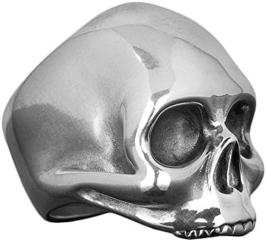 Handcrafted, solid .925 sterling silver, ladies biker skull “JANIS” ring. Inspired by Janis Joplin