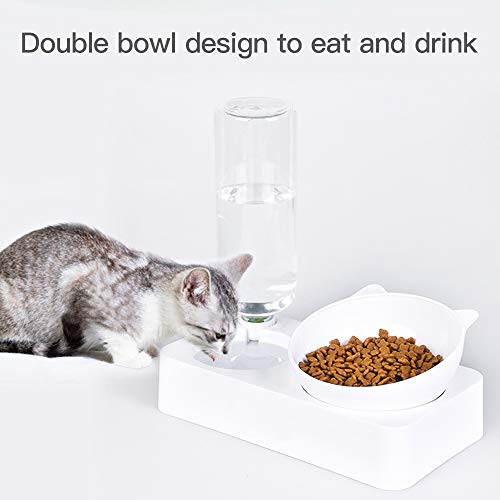 Marchul Gravity Water and Food Bowls Cat, Cat Dog Tilted Water and Food Bowl Set-S - Image 3