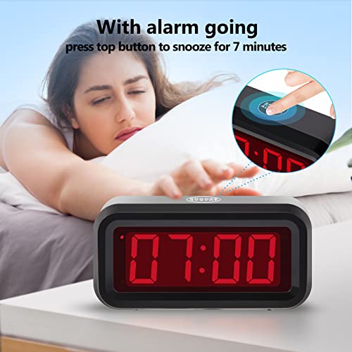 Timegyro Small Wall /Shelf /Desk Digital Clock Only Battery Operated