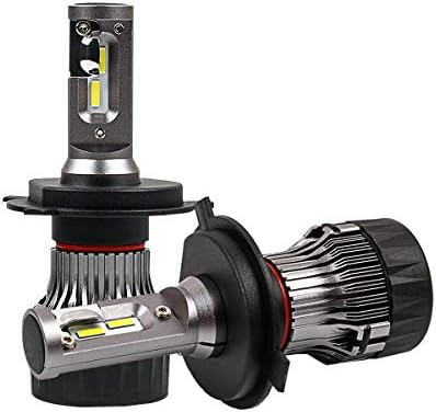 Briteye H4 Led ヘッドライト バルブ 超ミニmini型 車 電球 Cree製 チップ搭載 高輝度lm 5000lmx2 6500k ホワイト保証2年 2個セット