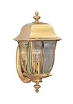 Designers Fountain 1532-PVD-PB Gladiator Wall Lanterns, Brass Treated Polish
