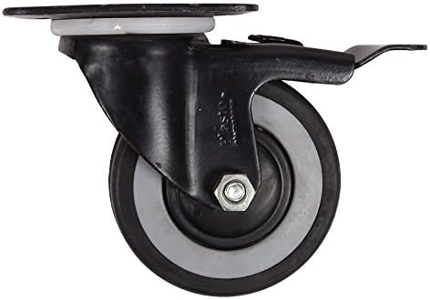 Plasto Moving Revolving Top Plate With Brakes 100 mm Furniture Wheels 1 Piece