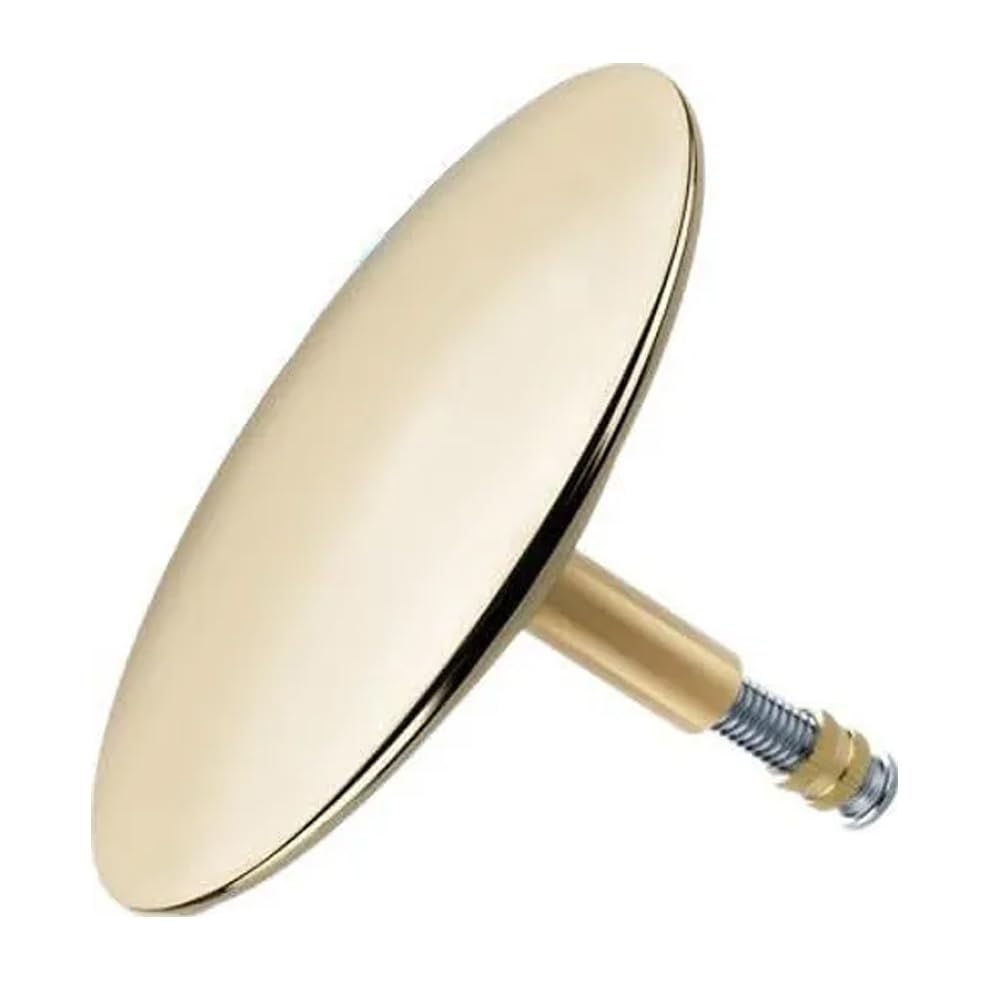 Gold Brass Dome Bath Plug – Elegant & Durable Design with Gold Finish, Fits Various Bath Sizes, High-Performance Brass Construction, Stylish and Functional Bath Accessory