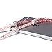 Fashionable Jewelry pearl Necklace Stereo Earphones with Microphone Beads 3.5mm In-ear Headphone Connect to Ipod, Iphone, Droid, Blackberry, Mp3 Player and All 3.5mm Audio Devices - Pink