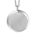 HOUSWEETY Aromatherapy Essential Oil Diffuser Necklace-Stainless Steel Locket Pendant,11 Refill Pads(Non-engraving)