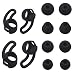 JNSA Replacement Wingtips & Eartips Set for BeatsX Beats X Headphones, Soft Wing Tips 2 Size 2 Pairs & Ear Tips 4 Size 4 Pairs,Accessory Pack for BeatsX,Black 2+3 primary